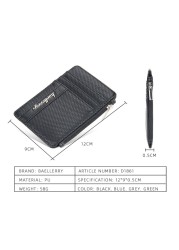 Men Small Credit Card Holder PU Leather Wallet Male Travel Slim Casual Money ID Card Coin Purse Change Business Pocket