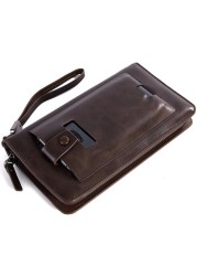 BABORRY-Men's Tall Handbag,Luxury,Multifunctional,Creative Cell Phone Wallet