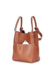 2022 New Original Women's Bag One Shoulder Soft Leather Bucket Bags