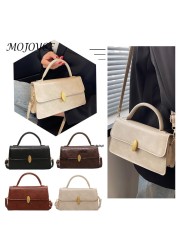 Fashion PU Leather Shoulder Bag Women Pure Color Small Crossbody Bags Casual Small Zipper Gift Bags For Ladies