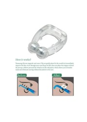 Snore Stopper Ring Magnetic Nose Clip Anti Snoring Nasal Dilator Easy Breath Improve Sleep Silent Aid Device Guard Health Care