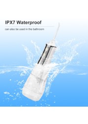 Oral Irrigator 3 Modes Water Flosser Waterproof IPX7 Dental Water Jet Irrigator Dental Teeth Whitening Electric Toothbrush Gift