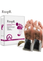 10pairs/box RtopR Chinese Tradition Medicine Detox Foot Patch Health Gallbladder Body Detox Improve Sleep Foot Care Patch