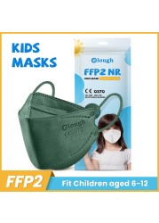 Elough Mascarillas FPP2 Ninos 6-12 Años 4 Layers Infant FFP2 Kids Children Masks FFP 2 ffp2Mascarilla KN95 Infantil Mask