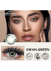 Eyeshire Eye Color Contact Lenses 1 Pair Natural Colored Lenses Yearly Cosmetic Lens Brown Cosmetic Lenses Contact Lens