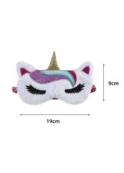 3D Sleeping Mask Sleeping Blindfold Soft Plush Eye Masks Eye Cover Rabbit Plush Eye Mask Patch Nap Health Eye Cover