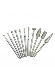 1pc Diamond Nail Drill Bit For Manicure Kutani Cutter Dental Diamond Grinding Polish Burs Nail Bits For Electric Drill Kit