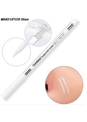 Hot 1 Set Surgical Eyebrow Skin Tattoo Marker Pen Accessories Tool With Measuring Ruler