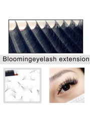 New Best Selling Easy Fan Matte Cashmere Lash Extensions 0.05/0.07/0.10mm Eyelash Extension Volume Russian Matte Flowering Fan