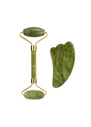 Natural Jade Gouache Stone Scraper Facial Massager Gua Sha Massager for Face Body Massage Set Anti-wrinkle Beauty Relax Tool