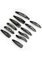 Black Sample 12pcs/set Metal Hair Barrettes Hairpins BB Headbands Hair Clip for Girls Womens Hairgrips Hair Styling Accessories