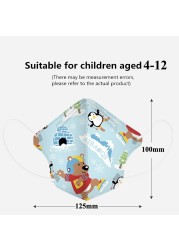 Kn95 Masks Kids N95 Breathing Mascara Cute Animal Cartoon Printed Mascarilla Fpp2 Homology Ada Boys Girls Kids Kn95 Face Mask