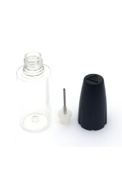 100pcs 10ml 15ml 20ml PET Transparent Vial With Thin Tip Long Dropper Bottle For Oil Accessories Empty Liquid Jar