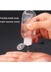 50pcs 30ml 50ml Travel Bottle Plastic Spray Bottle Flip Key Cap Leakproof Empty Squeeze Refillable Container For Liquid Gel