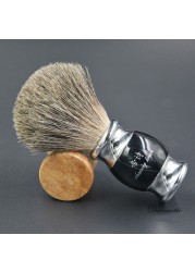 Pure Badger Hair Shaving Brush Resin Handle Metal Brush Chinese Antique Hand Shaving Supplies