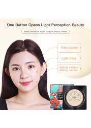 Mushroom Head BB Air Cushion Foundation CC Cream Women Waterproof Concealer Brighten Face Base Tone Korean Cosmetic Makeup TSLM1