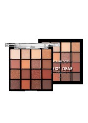 16 Colors Shimmer Matte Eyeshadow Palette Waterproof Long Lasting Eye Shadow Pigment Earth Color Eyes Makeup Cosmetics TSLM1