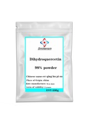 رائجة البيع السائبة Dihydroquercetin مسحوق 98% كيرسيتين ثنائي هيدرات سيبيريا لارك استخراج CAS 480-18-2 Taxifolin DHQ مسحوق