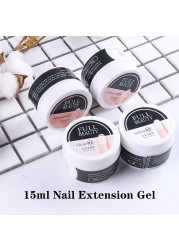 1 Box Nail Extension Gel Pink White Clear Poly Builder UV Nail Gel Finger Extensions Shape Tips French Nail Art Tool LY1623-1