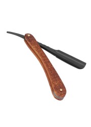 Professional Shaving Razors Comfortable Gripping Straight Razor Razor Rosewood Handle Zinc Alloy Razor Head Slippery Design