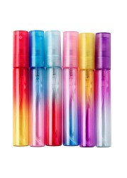 50pcs/lot 4ml 8ml Mist Spray Bottles Refillable Perfume Empty Tube Glass Travel Bottles Rainbow Color Spray