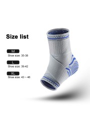 1PC Ankle Brace Sports Compression Sleeve Strap Support Elastic Weave Bandage Foot Protective Gear Gym Fitness