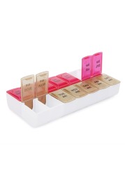 14/7 Grids 7 Days Weekly Pill Case Medicine Tablet Dispenser Organizer Pill Box Splitter Storage Box Pill Organizer Container