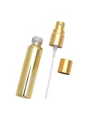 D2TA 10ml UV Plating Glass Refillable Perfume Bottle Empty Cosmetic Spray Bottles Portable Travel Sub-bottle Container