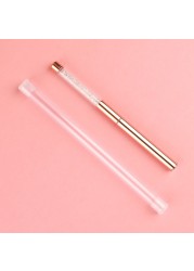 ANGNYA 9pcs/set Rose Gold Nail Art UV Gel Brush Set Pen Nail Art Builder Flat Crystal Painting Drawing Carving Pen Manicure Tool