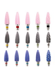 Nail Bits Ceramic Nail Drill Bit Pedicure Drill Milling Cutter For Manicure Machine Pedicure Caps Ceramic Drill Nail Polish Tools