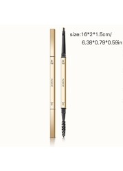 Portable Double End Eyebrow Pencil with Eyebrow Brush Durable Waterproof Sweat-proof Eye Makeup Cosmetic Tool Women Girls