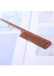 Natural Pear Wood Smooth Comb Scalp Massage Anti-tangle Static Handmade Hair Brush Hair Styling Hair Care Tool