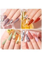 Mtssii 60pcs Color Gel Nail Polish Set Glitter Nail Sequins Gel Soak Off UV Gel Semi Permanent Base Top Gel Nail Art Salon Kits