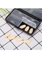 Pill Box with 7 Grids Weekly Storage Box for Medicines Jewelry Pill Dispenser Tablet Organizer