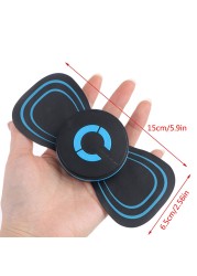 Portable Neck Massager Mini Electric Comfortable Intelligent Massage Cervical Meridian Stickers Massager Muscle Pain Relief