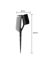 Professional Hair Dye Comb With Brush Plastic Hair Coloring Brushes Comb Barber Salon Hairdressing Hair Styling Tools