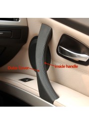 مقبض سحب الباب الداخلي المحسن مع غطاء الاستبدال ، لسيارات BMW 3 series E90 E91 E92 316 318 320 325 328i 2004-2012