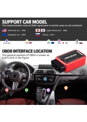 ELM327 V1.5 OBD2 الماسح الضوئي واي فاي BT PIC18F25K80 رقاقة OBDII أدوات التشخيص آيفون أندرويد PC الدردار 327 السيارات رمز القارئ