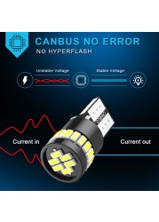 Canbus W5W T10 LED Car Light, Interior Light, Dome Light, White Light, Red, Orange, Blue, 4pcs, 12V