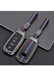 1x Zinc Alloy 4 Button Smart Car Key Case For Chery Tiggo 8 Pro Tiggo 8 Plus New 5plus 7pro Shell Key Bag Protector