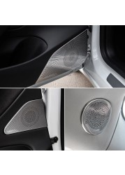 Tesla Model 3 2pcs Set Stainless Steel Horn Hood Loudspeaker Cover Decorative Sequins For Tesla Model Three Accessories