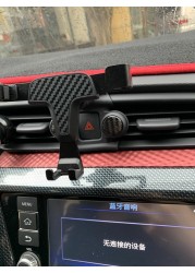 Specialized Carbon Fiber Interior Custom Front Center Console Aromatherapy Phone Holder Stand Fit For 16-18 Nissan Bluebird