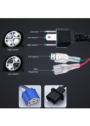 1 قطعة تشغيل ضوء 45 واط/60 واط/75 واط/80 واط/90 واط سيارة Led 7 بوصة اكسسوارات السيارات عيون الملاك H4 العلوي ل لادا نيفا 4X4 Uaz هنتر هامر