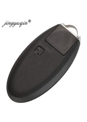 jingyuqin 3/4BTN Car Remote Key Shell For Nissan Cube Juke Versa Note X-trail Qashqai Sunny Juke Altima Tiida Murano Old Maxima