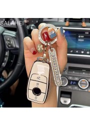 حافظة مفاتيح السيارة من مادة البولي يوريثان لهواتف مرسيدس بنز E C G M R S Class W204 W212 W176 GLC CLA GLA AMG ملحقات