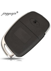 jingyuqin Horizontal Flip Remote Car Key Shell For Hyundai Solaris Creta Ix25 Kona Tucson Sonata I40 Elantra Ix35 I20 Ix45 2019