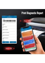 THINKCAR Pro Bluetooth OBD2 Scanner for iOS and Android Diagnostic Scan Tool with 5 Oil Service Reset/ETS/Injector/IMMO/SAS Free