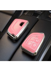 Car Smart Key Cover Case Fob For Cadillac CT4 CT5 CT4-V C8 Corvette 2018 2019 2020 2021 Key Chain Protection Shell Accessories