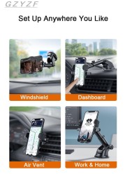 GPS Telefon Sucker Car Phone Holder Mount Mobile Cell Phone Holder Support for iPhone 13 12 11 Pro Xiaomi Huawei Samsung