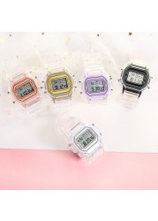 Children's electronic watch color luminous dial life waterproof multi-function electronic watch for boys and girls